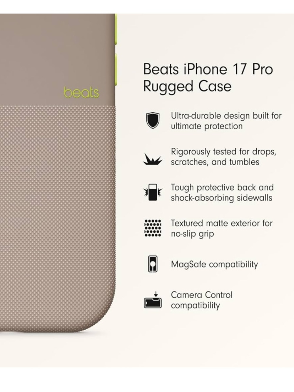 Beats iPhone 17 Pro Rugged Case - Picture 6 of 7
